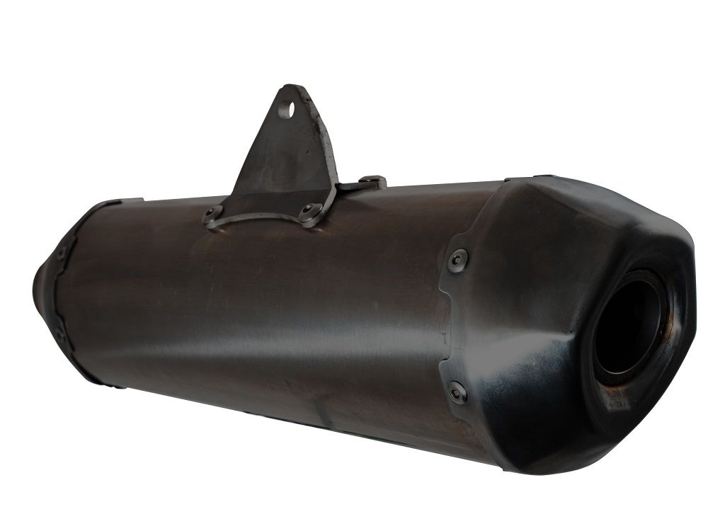 Escape compatível com Zontes M 125 2022-2024, Pentaroad Black, Escape completo, não legal para países da UE, com db killer removível 