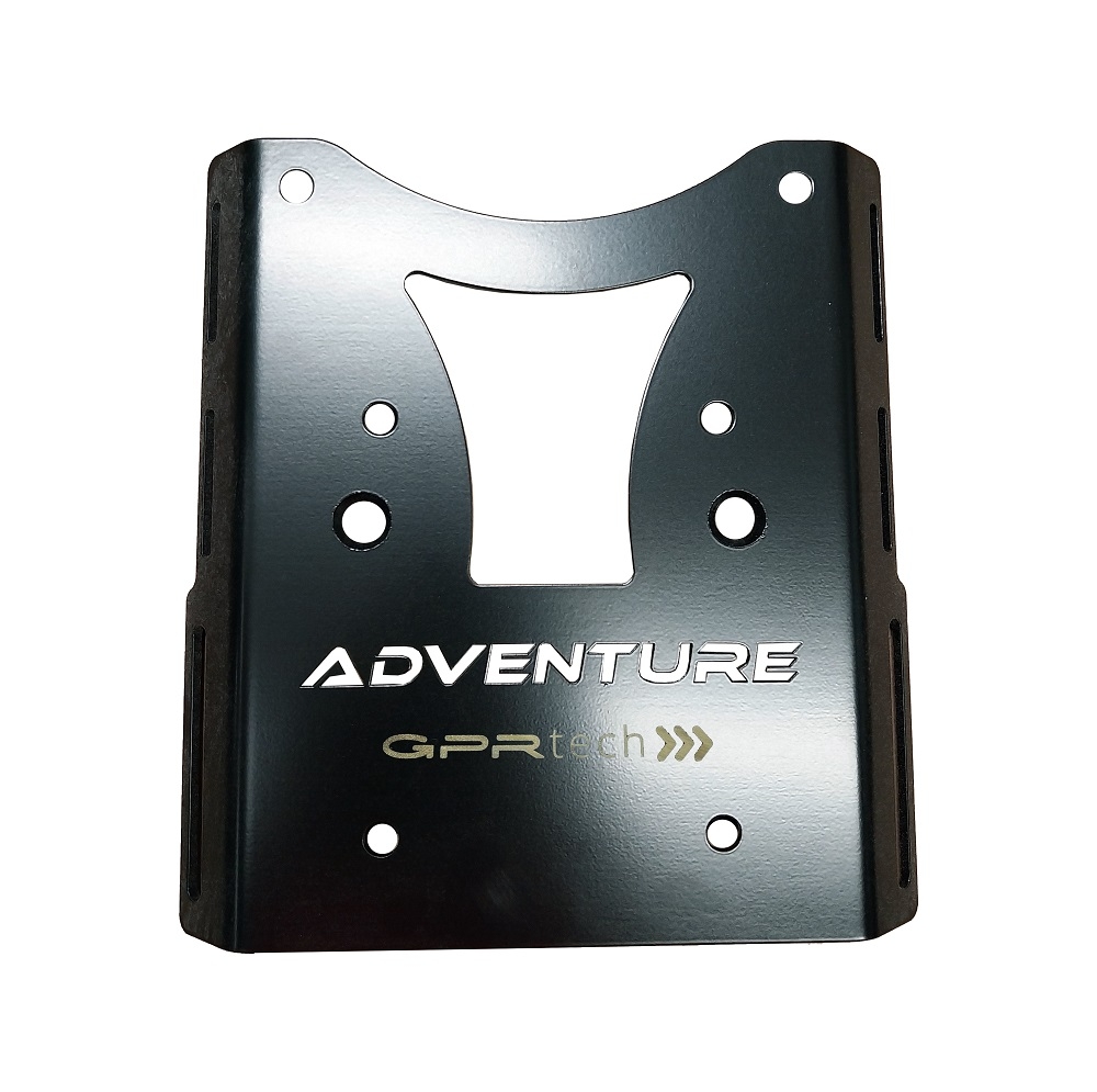 GPR TECH compatível com Ktm SMT 890 2023/2024 e5 Placa de encaixe específica Top Case ALPITECH 55 LT compatível com bagageiro original, aço inox com 4 pontos de ancoragem