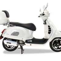 Escape compatível com Piaggio Vespa 300 Gts - Gtv - Touring - Super 2019-2020, Albus Ceramic, Escape completo, não legal para países da UE, com db killer removível 
