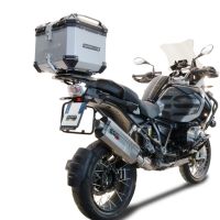 Top case maletas GPR TECH compatível com Bmw F 850 Gs Adventure 2021/2023 e5 Top Case Alpi-Tech em alumínio, cor prata com placa específica incluída Capacidade Litros 35