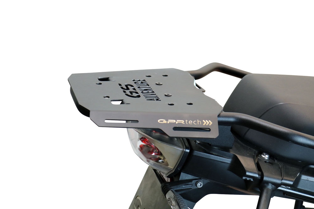 Top case maletas GPR TECH compatível com Bmw F 850 Gs Adventure 2021/2023 e5 Top Case Alpi-Tech em alumínio, cor prata com placa específica incluída Capacidade Litros 35