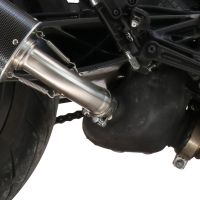 Escape compatível com Ktm Rc 390 2022-2024, Furore Evo4 Nero, Escape legal, homologado, silenciador com db killer removível e tubo de ligação específico 