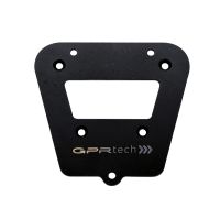 GPR TECH compatível com Royal Enfield Himalayan 410 2017/2023 Placa de encaixe específica Top Case ALPITECH 35 LT compatível com bagageiro original, aço inox com 4 pontos de ancoragem