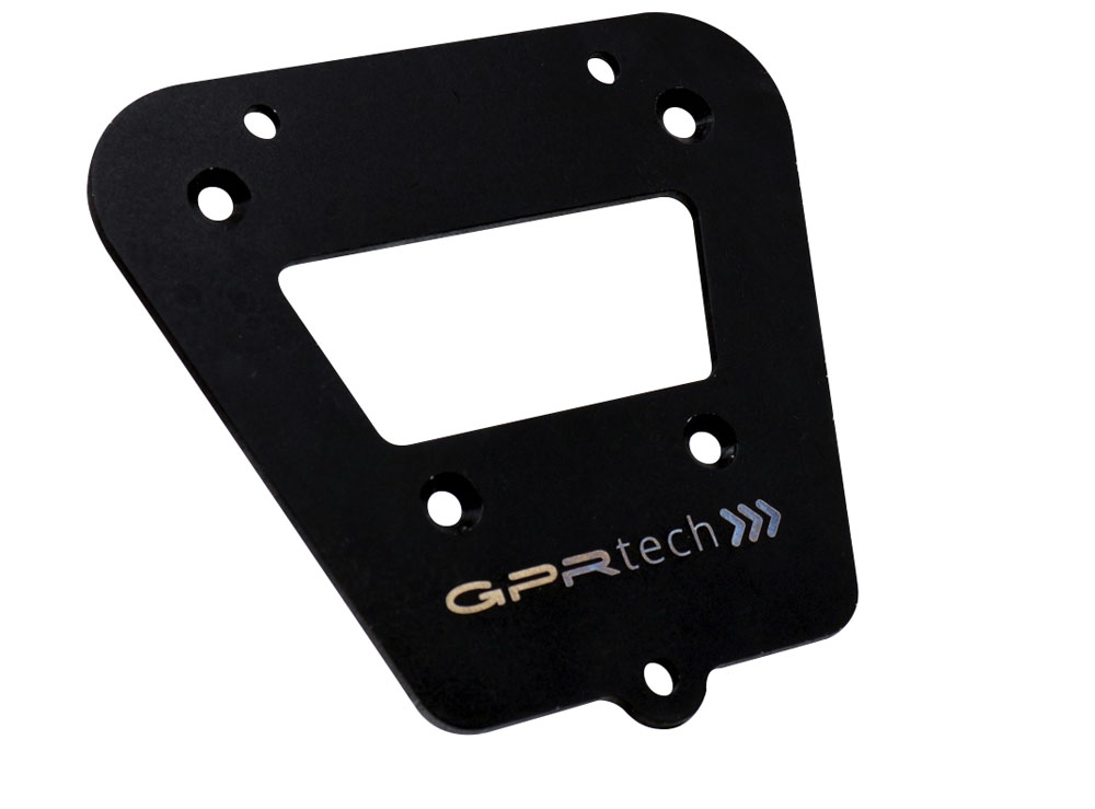 GPR TECH compatível com Royal Enfield Himalayan 410 2017/2023 Placa de encaixe específica Top Case ALPITECH 35 LT compatível com bagageiro original, aço inox com 4 pontos de ancoragem