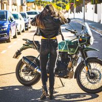 Escape compatível com Royal Enfield Himalayan 410 2021-2024, Furore Nero, Sistema racing Silencioso com tubo de ligação 