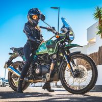 Escape compatível com Royal Enfield Himalayan 410 DIAM 42.5 2017-2020, Powercone Evo, Sistema homologado apenas para ruído, válido para mercados fora da UE Silencioso com tubo de ligação 