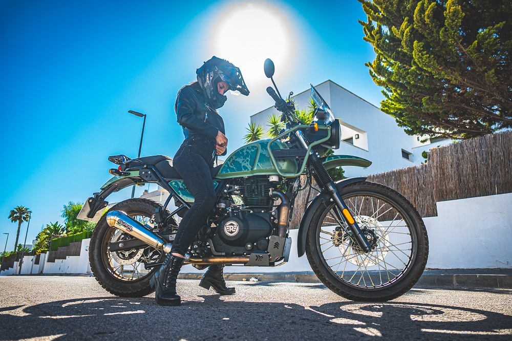 Escape compatível com Royal Enfield Himalayan 410 DIAM 42.5 2017-2020, Powercone Evo, Sistema homologado apenas para ruído, válido para mercados fora da UE Silencioso com tubo de ligação 