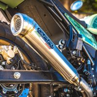Escape compatível com Royal Enfield Himalayan 410 DIAM 42.5 2017-2020, Powercone Evo, Sistema homologado apenas para ruído, válido para mercados fora da UE Silencioso com tubo de ligação 