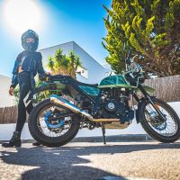 Escape compatível com Royal Enfield Himalayan 410 DIAM 42.5 2017-2020, Powercone Evo, Sistema homologado apenas para ruído, válido para mercados fora da UE Silencioso com tubo de ligação 