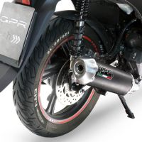 Escape compatível com Honda SH 125 2020-2023, Pentascooter, Escape completo, não legal para países da UE, com db killer removível 