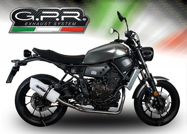 Escape compatível com Yamaha Xsr 700 2017-2020, Albus Evo4, Escape completo, não legal para países da UE, com db killer removível 