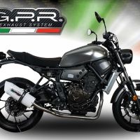 Escape compatível com Yamaha Xsr 700 2017-2020, Albus Evo4, Escape completo, não legal para países da UE, com db killer removível 