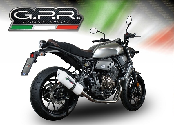 Escape compatível com Yamaha Xsr 700 2017-2020, Albus Evo4, Escape completo, não legal para países da UE, com db killer removível 