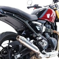 Escape compatível com Triumph Speed 400 2023-2025, Deeptone Inox, Escape legal, homologado, silenciador com db killer removível e tubo de ligação específico 