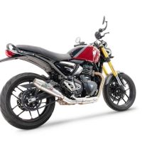 Escape compatível com Triumph Scrambler 400 X 2023-2025, Ultracone, Escape legal, homologado, silenciador com db killer removível e tubo de ligação específico 