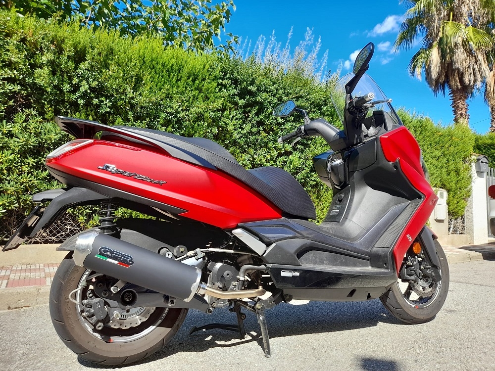 GPR escape compatível com  Kymco Superdink 125 I.E. 2017-2020, Evo4 Road, Sistema homologado com catalisador linha completa, silencioso mais coletor 