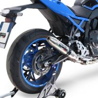 Escape compatível com Suzuki Gsx-8S 2022-2024, Deeptone Inox, Escape completo, não legal para países da UE, com db killer removível 
