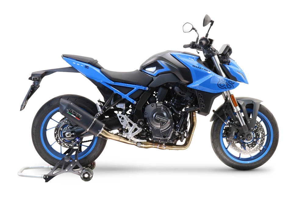 Escape compatível com Suzuki Gsx-8S 2022-2024, Furore Nero, Escape completo, não legal para países da UE, com db killer removível 