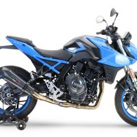 GPR escape compatível com Suzuki Gsx-8R 2022-2024, New Grand Prix Evo Poppy, Sistema homologado com catalisador linha completa, silencioso mais coletor 