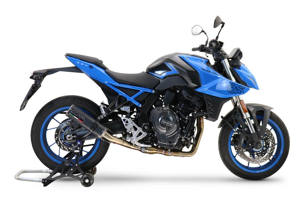 Escape compatível com Suzuki Gsx-8R 2022-2024, M3 Black Titanium, Escape completo, não legal para países da UE, com db killer removível 