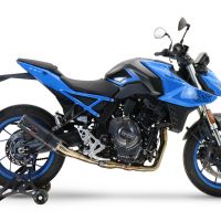 Escape compatível com Suzuki Gsx-8R 2022-2024, M3 Black Titanium, Escape completo, não legal para países da UE, com db killer removível 