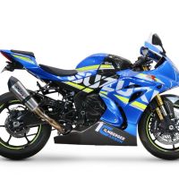 GPR escape compatível com  Suzuki Gsx-R 1000 - 1000 R  2017-2020, New Grand Prix Evo Titanium, Escape legal, homologado, silenciador com db killer removível e tubo de ligação específico 
