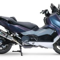 GPR escape compatível com  Sym Maxsym TL 508 2021-2024, New Grand Prix Evo Titanium, Escape legal, homologado, silenciador com db killer removível e tubo de ligação específico 