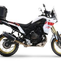 Top case maletas GPR TECH compatível com Yamaha Tenere 700 2019/2020 e4 Top Case Alpi-Tech em alumínio, com porta-bagagens específico em alumínio cor preto com placa específica incluída Capacidade Litros 45