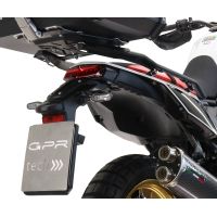 Porta-malas GPR TECH compatível com Yamaha Tenere 700 2025/2026 e5 Plus Rack traseiro específico Top Case ALPITECH 35 - 45 - 55 LT Rack traseiro específico, aço inox com 4 pontos de ancoragem