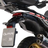 Top case maletas GPR TECH compatível com Yamaha Tenere 700 2021/2024 e5 Top Case Alpi-Tech em alumínio, com porta-bagagens específico em alumínio cor preto com placa específica incluída Capacidade Litros 35