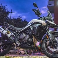 Escape compatível com Triumph Tiger 900 2020-2023, Albus Evo4, Escape legal, homologado, silenciador com db killer removível e tubo de ligação específico 