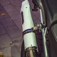 Escape compatível com Triumph Tiger 900 2020-2023, Albus Evo4, Escape legal, homologado, silenciador com db killer removível e tubo de ligação específico 