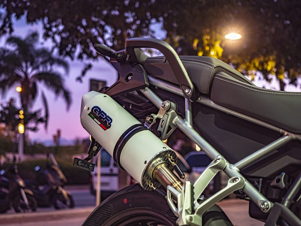 Escape compatível com Triumph Tiger 900 2020-2023, Albus Evo4, Escape legal, homologado, silenciador com db killer removível e tubo de ligação específico 