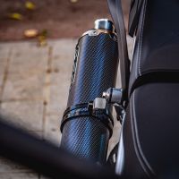 Escape compatível com Triumph Tiger 850 2020-2024, Dual Inox, Escape legal, homologado, silenciador com db killer removível e tubo de ligação específico 