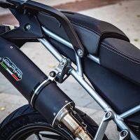 Escape compatível com Triumph Tiger 850 2020-2024, Furore Evo4 Nero, Escape legal, homologado, silenciador com db killer removível e tubo de ligação específico 
