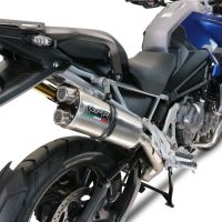 Escape compatível com Triumph Tiger 1200 Gt - Rally 2022-2024, Dual Inox, Escape legal, homologado, silenciador com db killer removível e tubo de ligação específico 