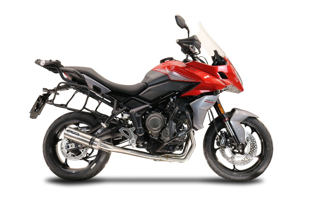 Escape compatível com Triumph Tiger Sport 660 2022-2024, M3 Inox , Escape completo, não legal para países da UE, com db killer removível 