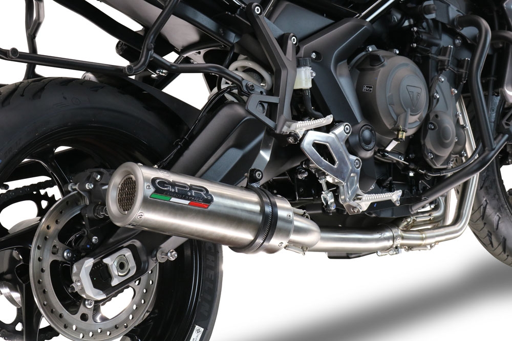 Escape compatível com Triumph Tiger Sport 660 2022-2024, M3 Inox , Escape completo, não legal para países da UE, com db killer removível 