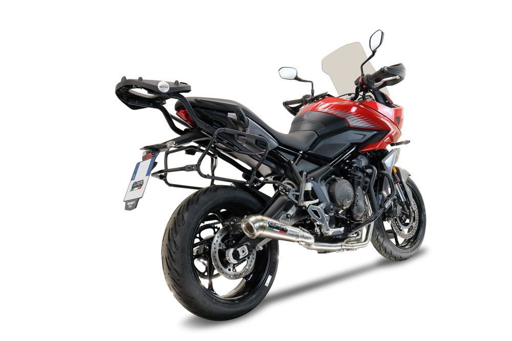 Escape compatível com Triumph Tiger Sport 660 2022-2024, Powercone Evo, Escape completo, não legal para países da UE, com db killer removível 