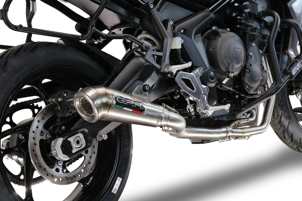 Escape compatível com Triumph Tiger Sport 660 2022-2024, Powercone Evo, Escape completo, não legal para países da UE, com db killer removível 