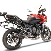 Escape compatível com Triumph Tiger Sport 660 2022-2024, M3 Black Titanium, Escape completo, não legal para países da UE, com db killer removível 