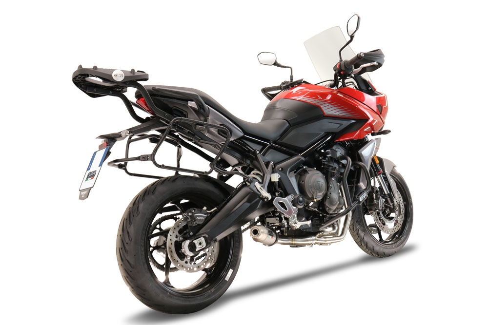 Escape compatível com Triumph Tiger Sport 660 2022-2024, Deeptone Inox, Escape completo, não legal para países da UE, com db killer removível 