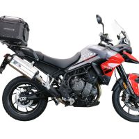 Top case maletas GPR TECH compatível com Triumph Tiger 850 Sport 2020/2024 e5 Top Case Alpi-Tech em alumínio, cor preta com placa específica incluída Capacidade Litros 35