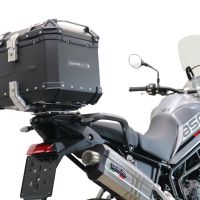 Top case maletas GPR TECH compatível com Triumph Tiger 900 2020/2023 e5 Top Case Alpi-Tech em alumínio, cor preta com placa específica incluída Capacidade Litros 35