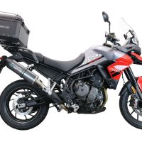 Top case maletas GPR TECH compatível com Triumph Tiger 900 2020/2023 e5 Top Case Alpi-Tech em alumínio, cor preta com placa específica incluída Capacidade Litros 55