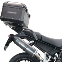 Top case maletas GPR TECH compatível com Triumph Tiger 1200 Gt - Rally 2022/2024 e5 Top Case Alpi-Tech em alumínio, cor preta com placa específica incluída Capacidade Litros 45