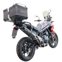 Top case maletas GPR TECH compatível com Triumph Tiger 1200 Gt - Rally 2022/2024 e5 Top Case Alpi-Tech em alumínio, cor preta com placa específica incluída Capacidade Litros 55