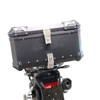 Top case maletas GPR TECH compatível com Triumph Tiger 1200 Gt - Rally 2022/2024 e5 Top Case Alpi-Tech em alumínio, cor preta com placa específica incluída Capacidade Litros 55