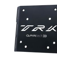 GPR TECH compatível com Benelli Trk 125 2019/2023 Placa de encaixe específica Top Case ALPITECH 55 LT compatível com bagageiro original, aço inox com 4 pontos de ancoragem