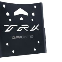 Top case maletas GPR TECH compatível com Benelli Trk 502 2021/2024 e5 Top Case Alpi-Tech em alumínio, cor prata com placa específica incluída Capacidade Litros 35